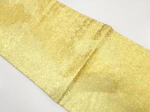 佐賀錦道長取に花唐草模様織出し袋帯